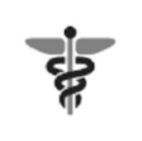 A black and white image of an medical symbol.