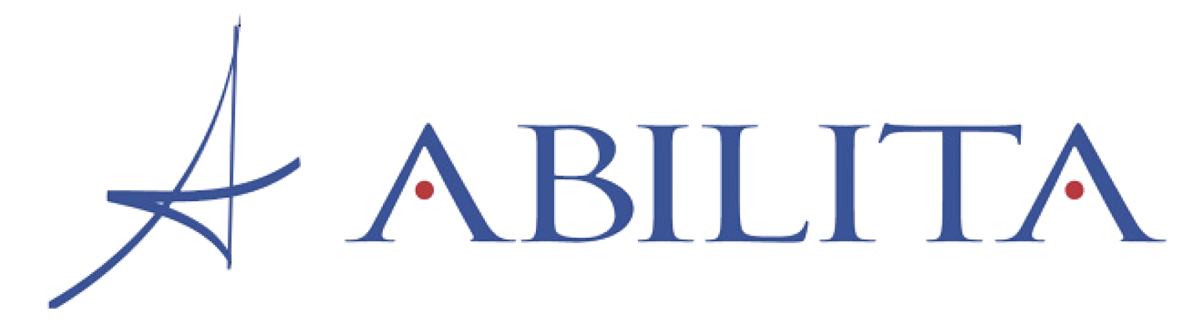 Abilita logo with stylized A.