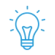 Here's an alt tag for the image: `Lightbulb idea, pixel art style`