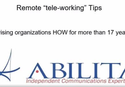 A remote teleworking tip for organizations